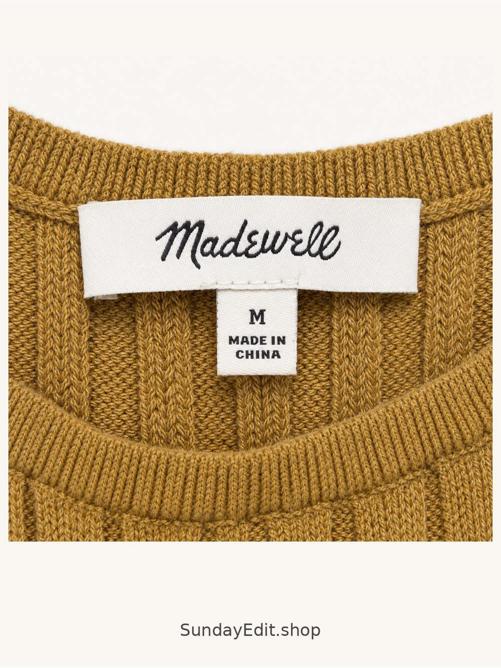 Madewell Tinley Ribbed Sweater Tank | Spiced Olive | Size M - Picture 2 of 4